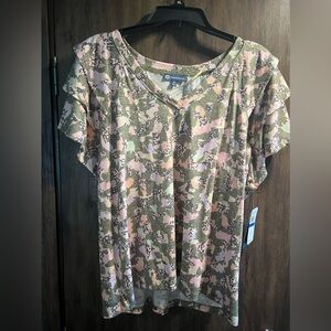Democracy Floral Blouse - Multicolor